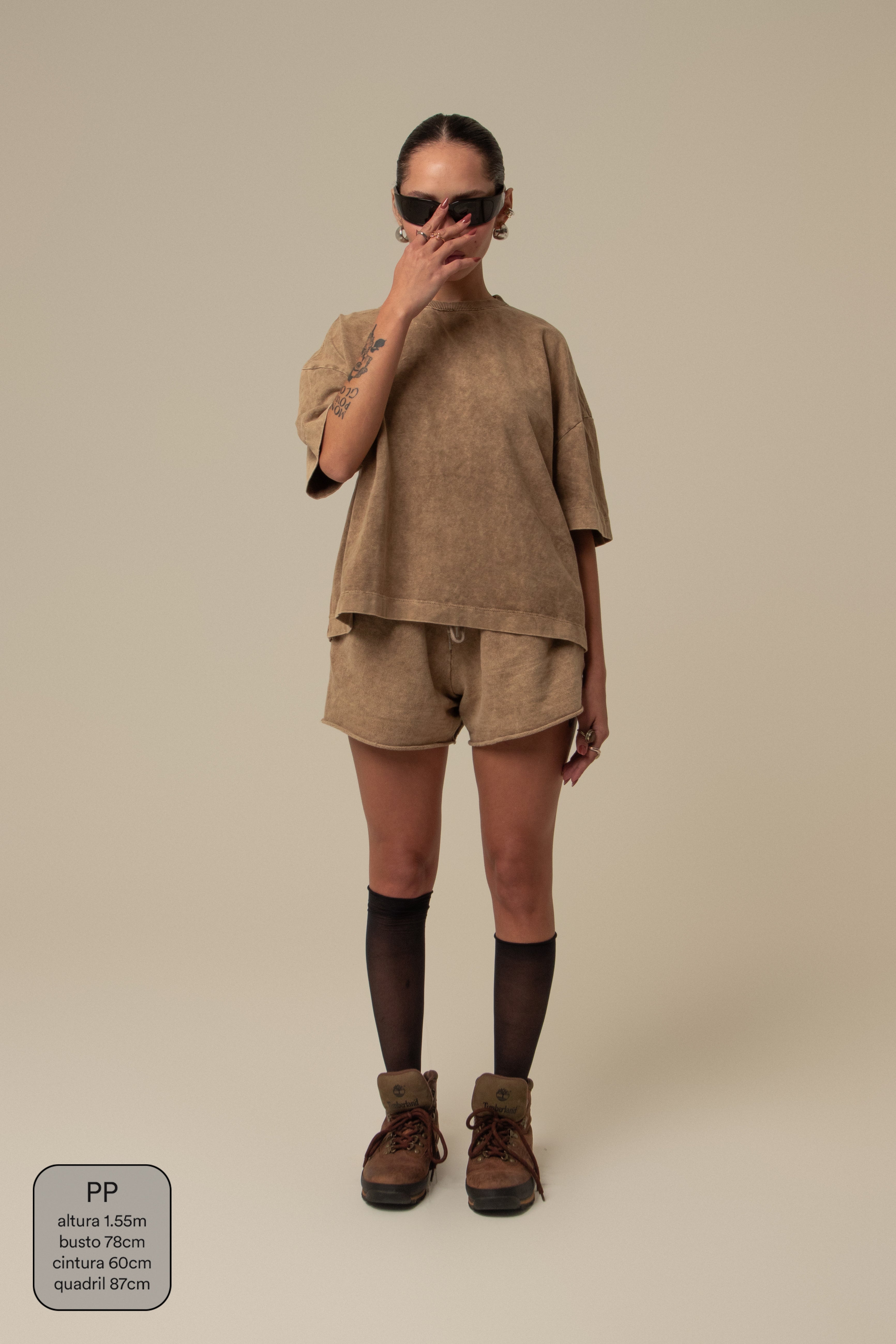 short moletom estonado off road