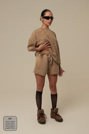 short moletom estonado off road