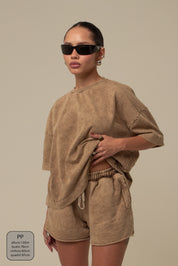 short moletom estonado off road