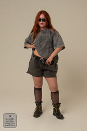 short moletom estonado off road