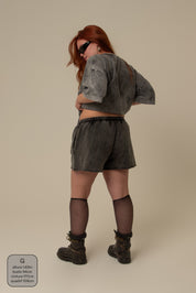 short moletom estonado off road