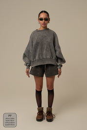 short moletom estonado off road