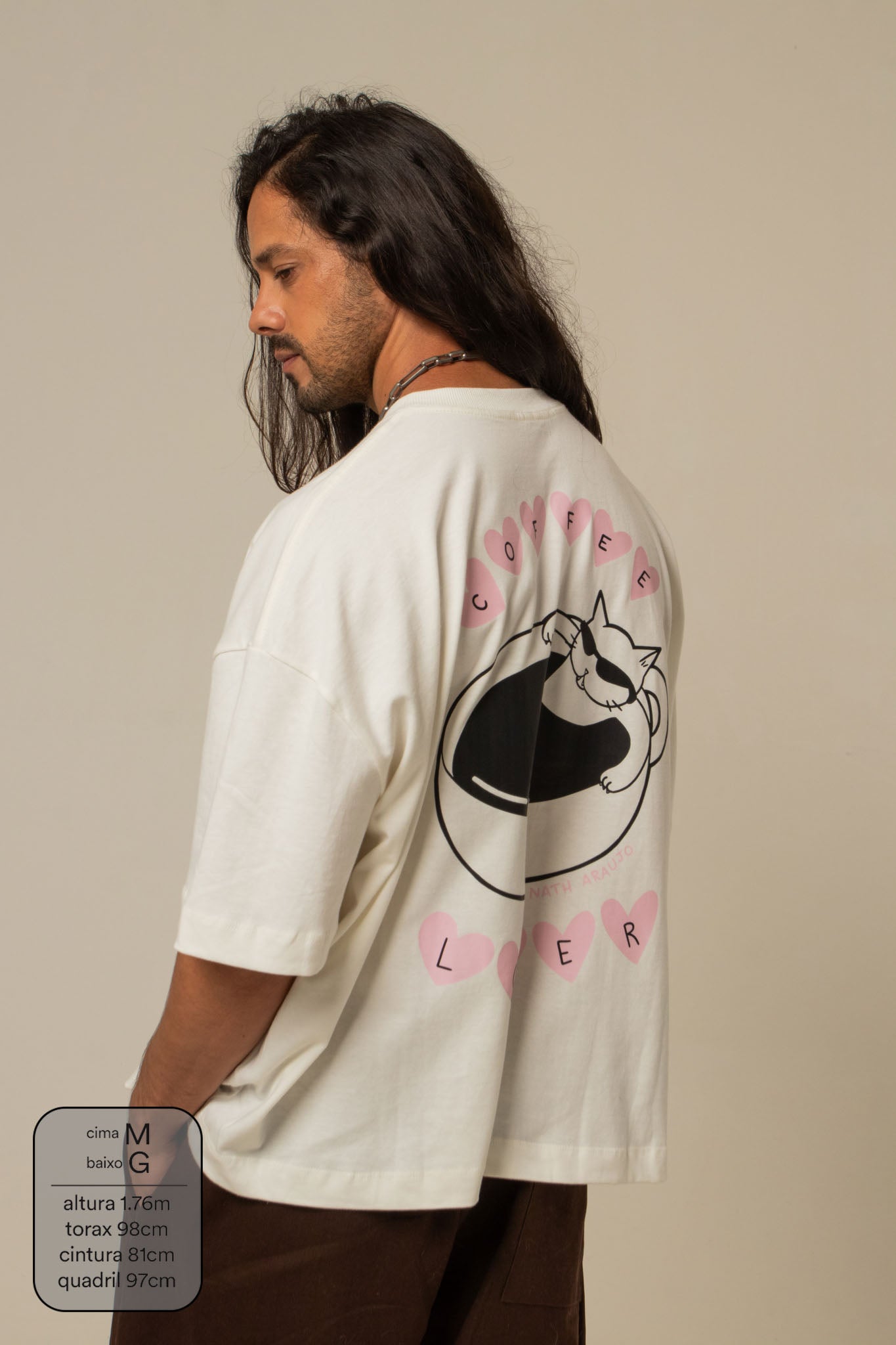 camisetão coffee lover