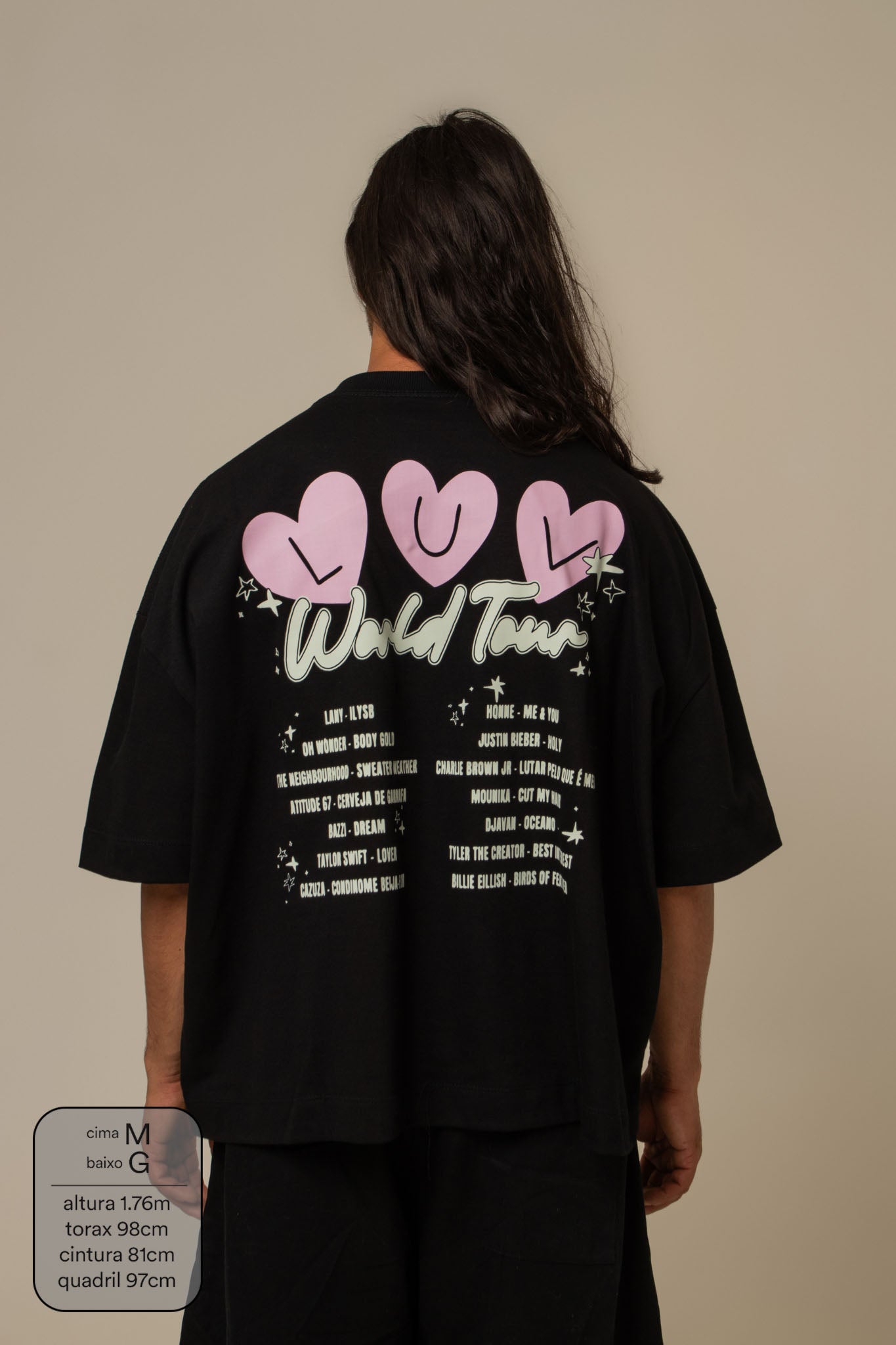 camisetão luv world tour