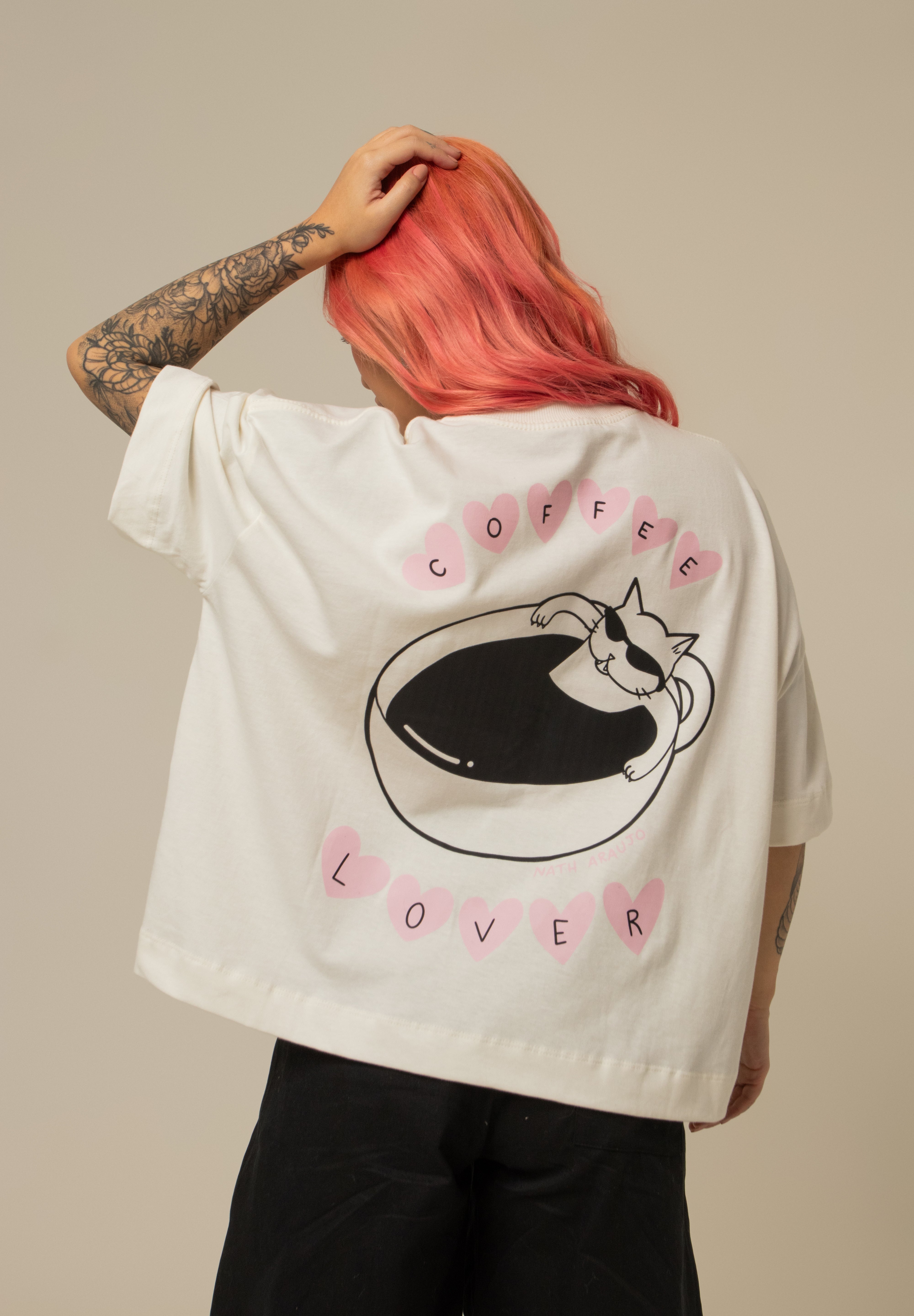 camisetão coffee lover