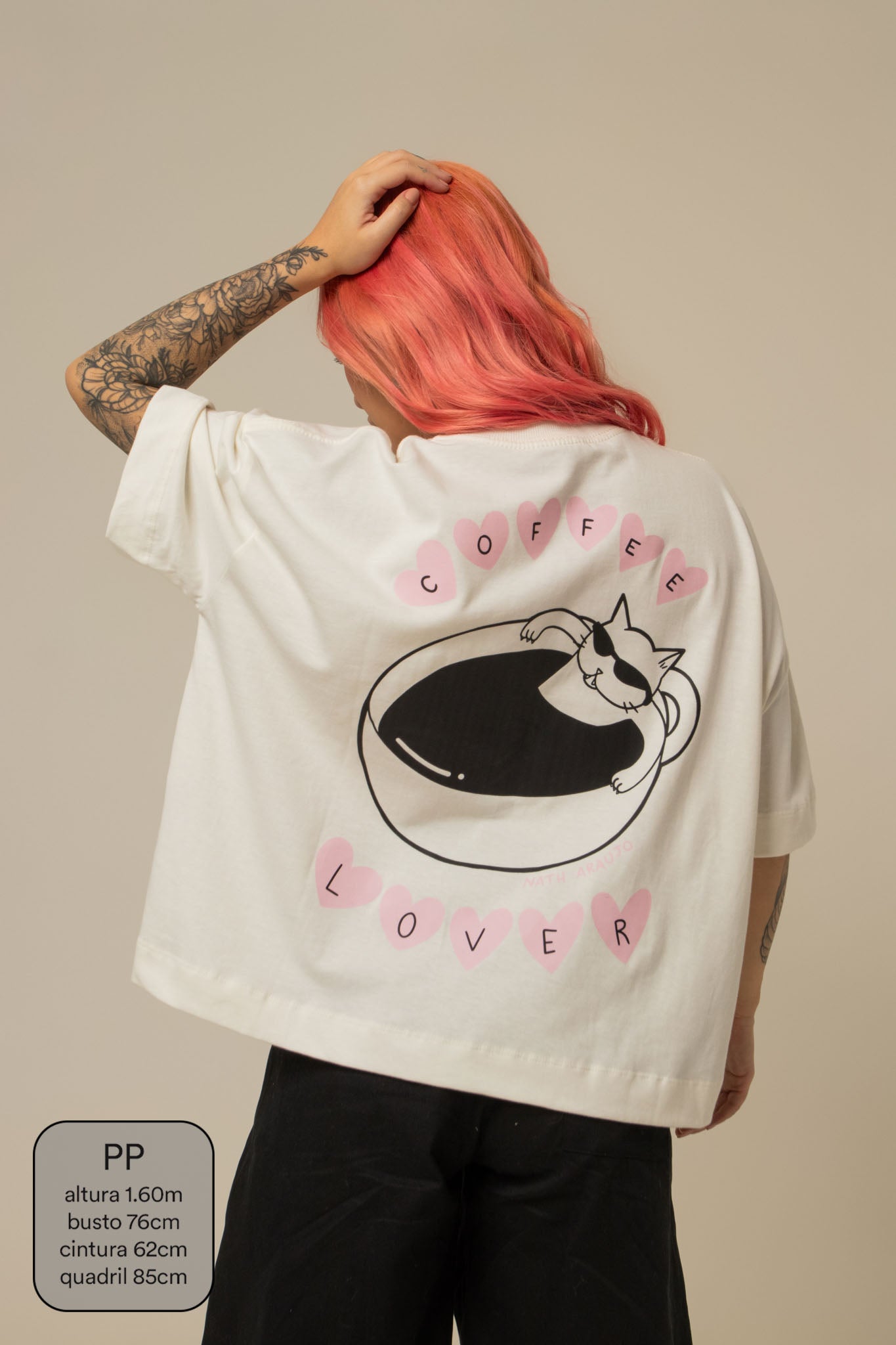 camisetão coffee lover