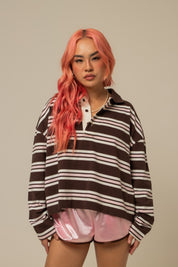 polo listrada oversized manga longa luv