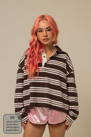 polo listrada oversized manga longa luv