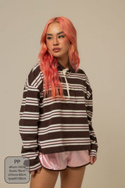 polo listrada oversized manga longa luv