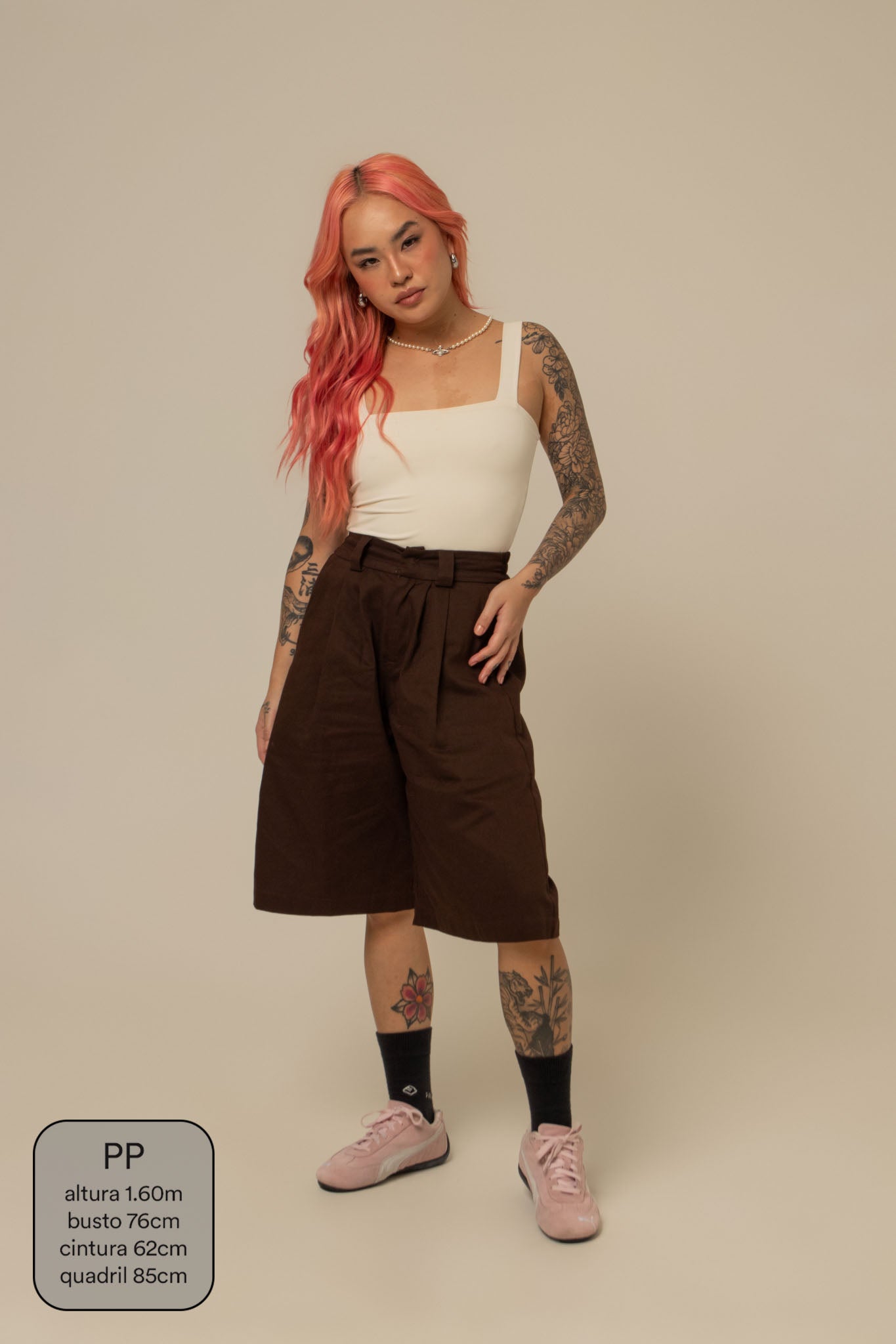 bermuda jorts alfaiataria luv