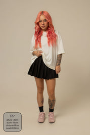 mini saia shorts plissada chefa