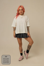 mini saia shorts plissada chefa