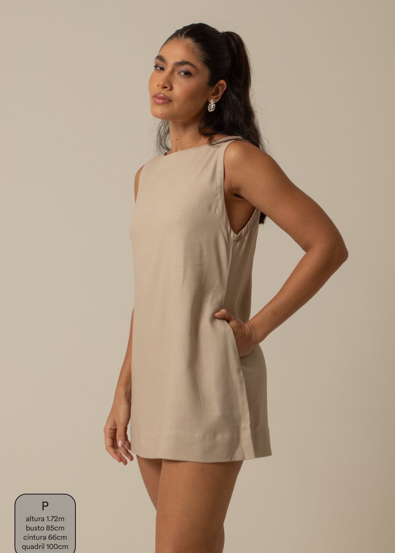 vestido sossego curto | vestido reto de viscolinho