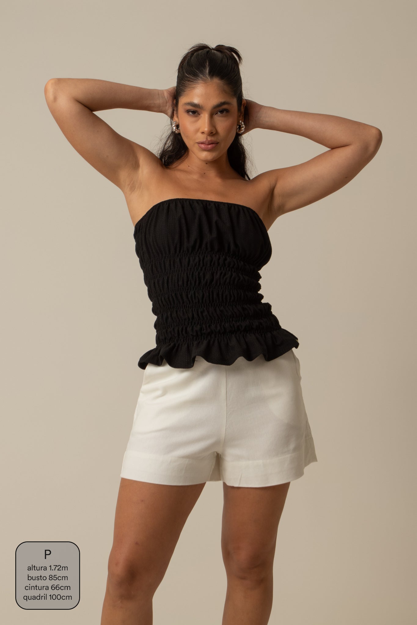 blusa rancho | blusa sem alças lastex