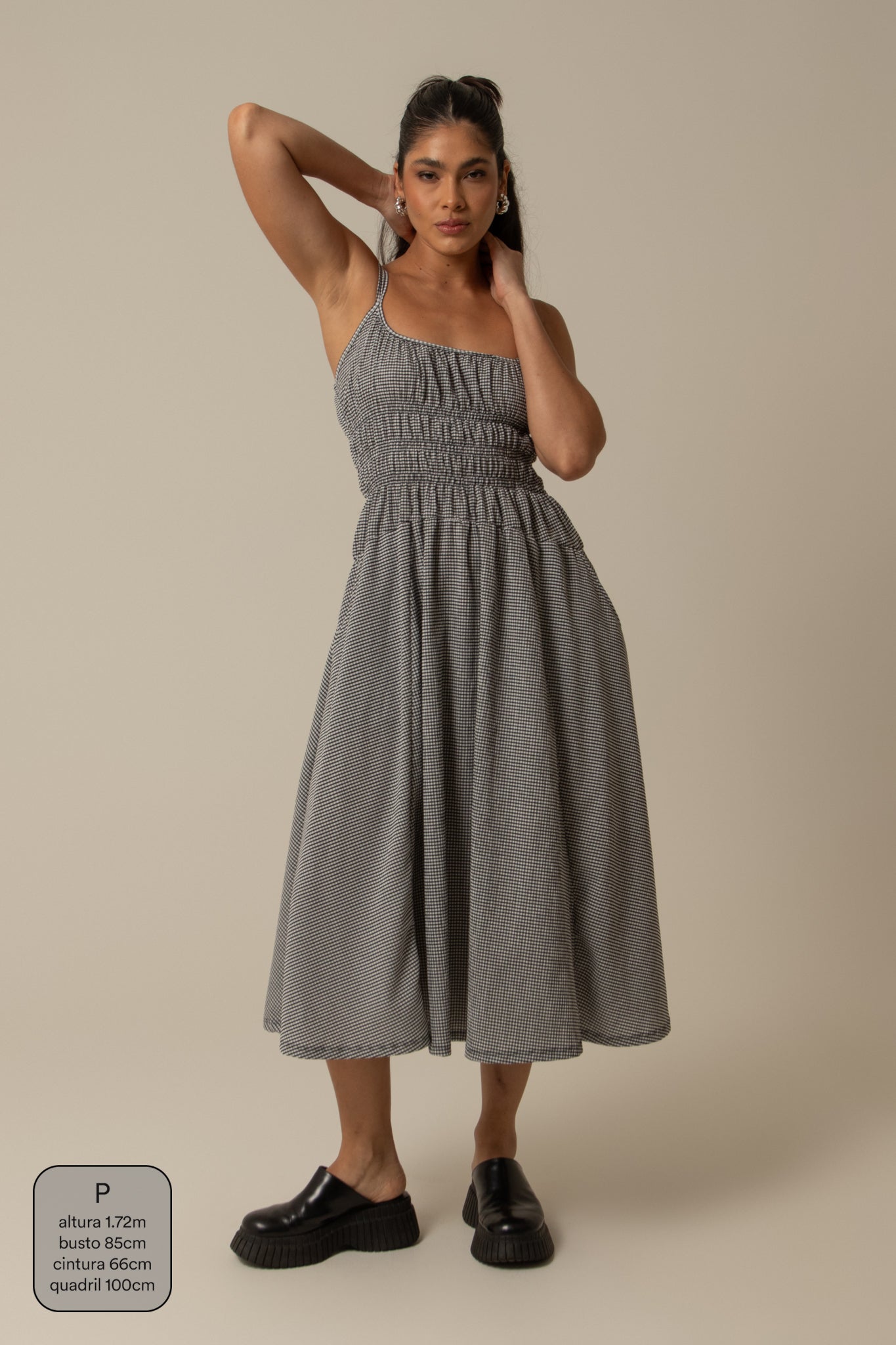 vestido rancho | vestido midi lastex