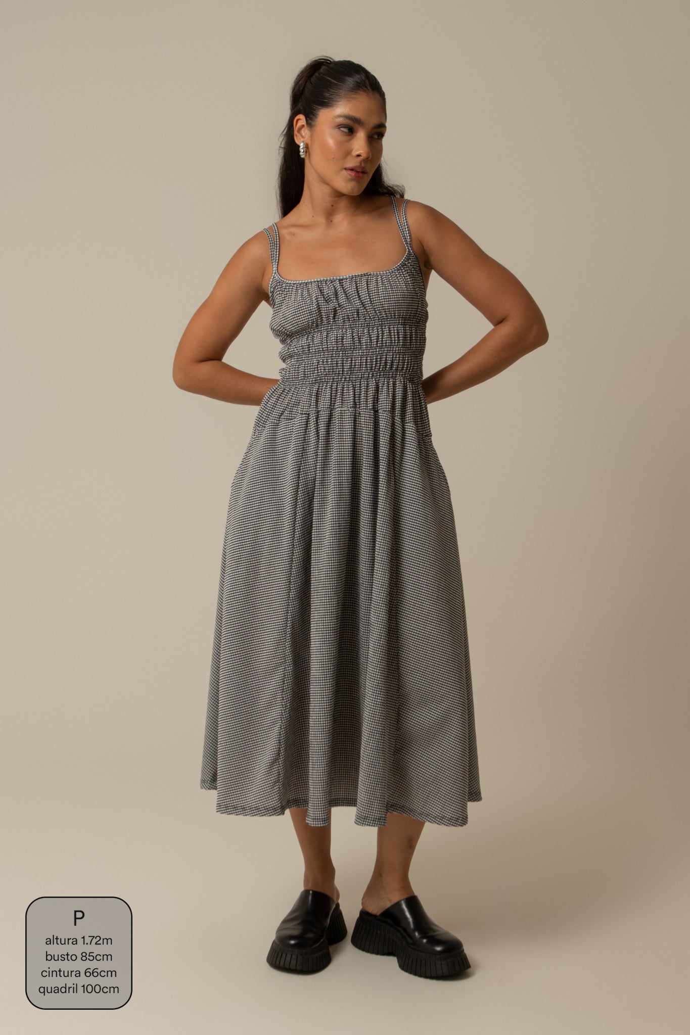 vestido rancho | vestido midi lastex