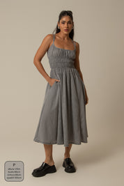vestido rancho | vestido midi lastex