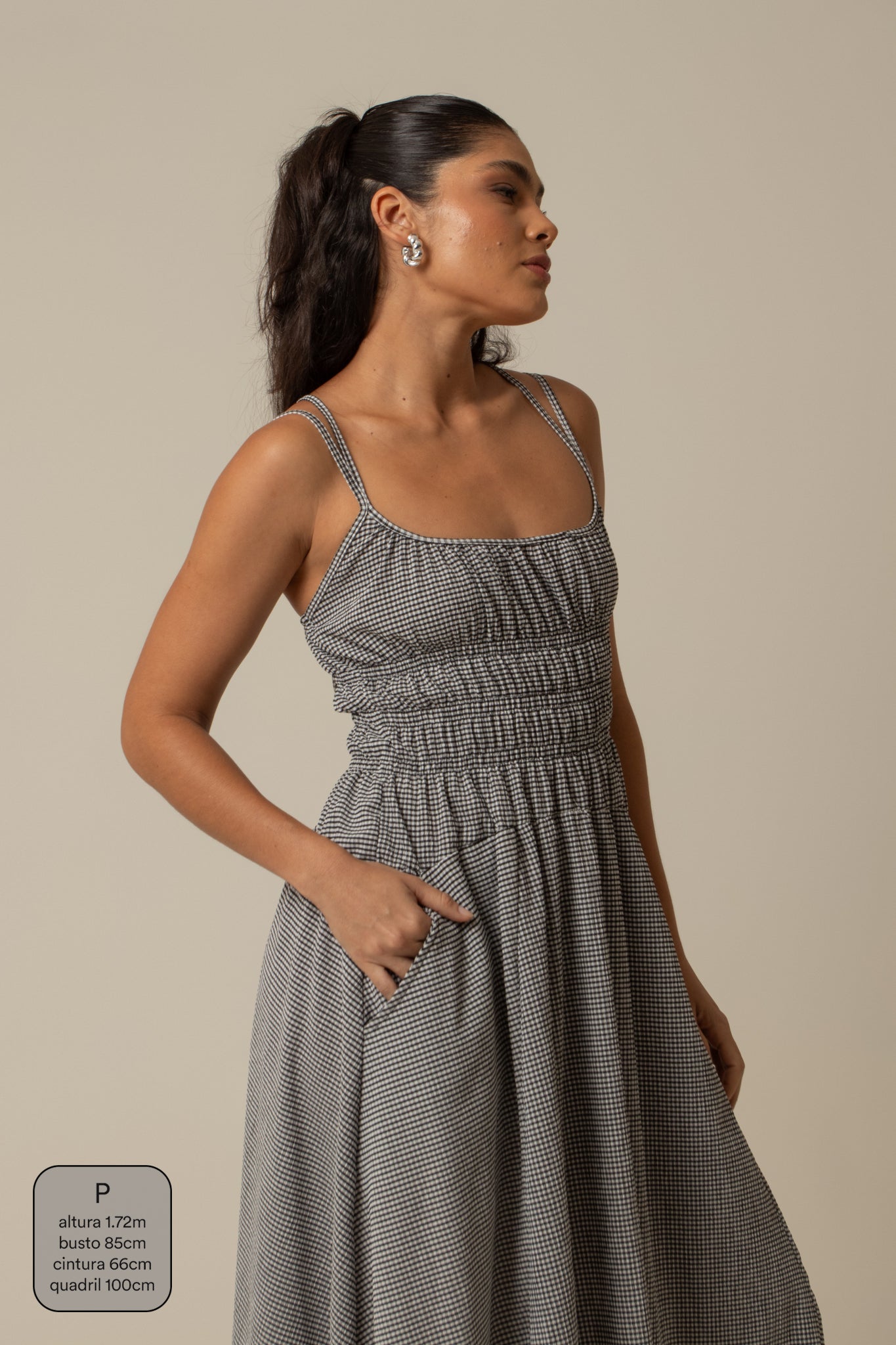 vestido rancho | vestido midi lastex