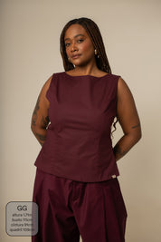 blusa costas abertas collab frida & lela