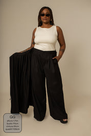 calça saia plissada collab frida & lela