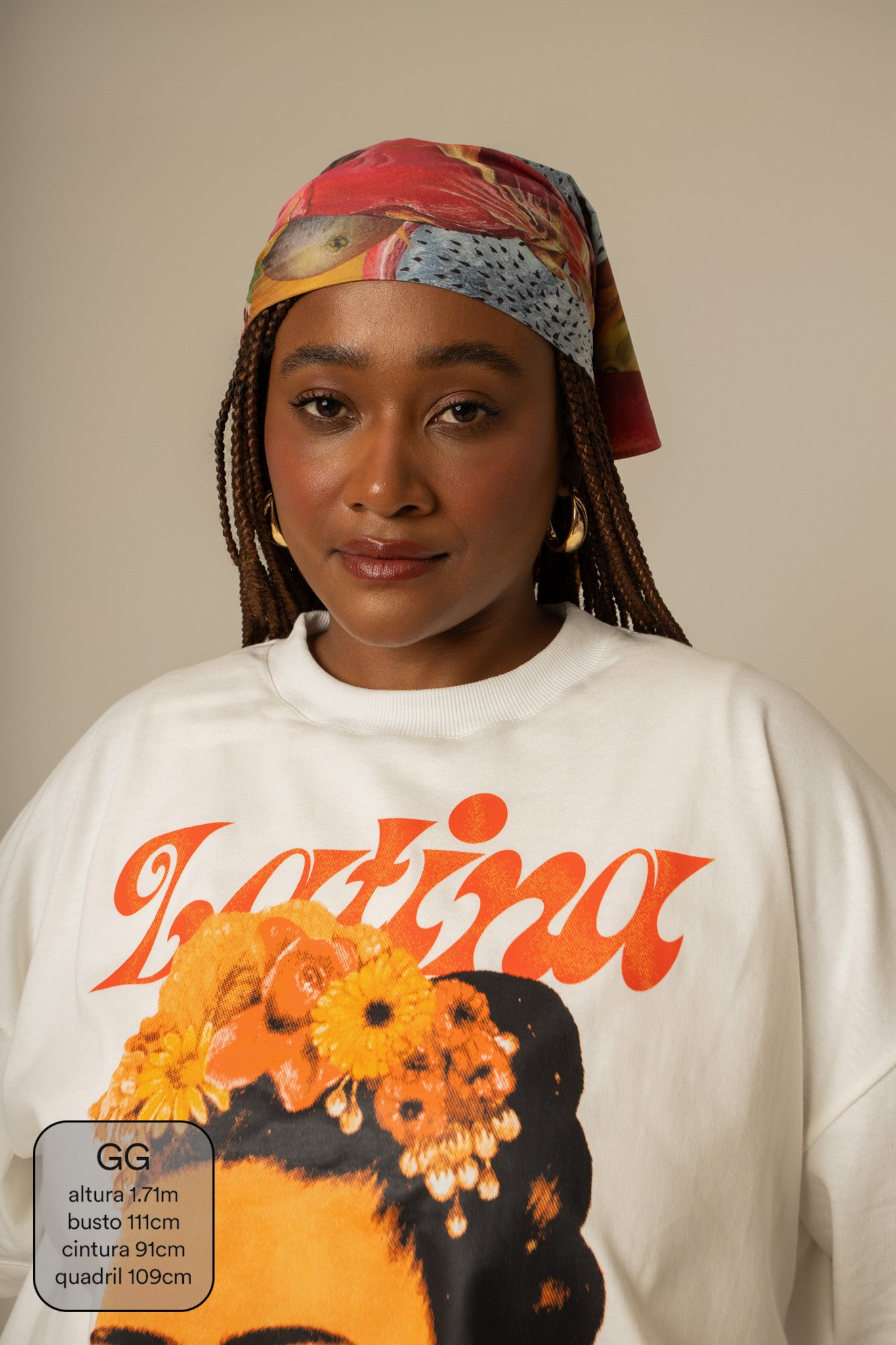 camisetão latina collab frida & lela