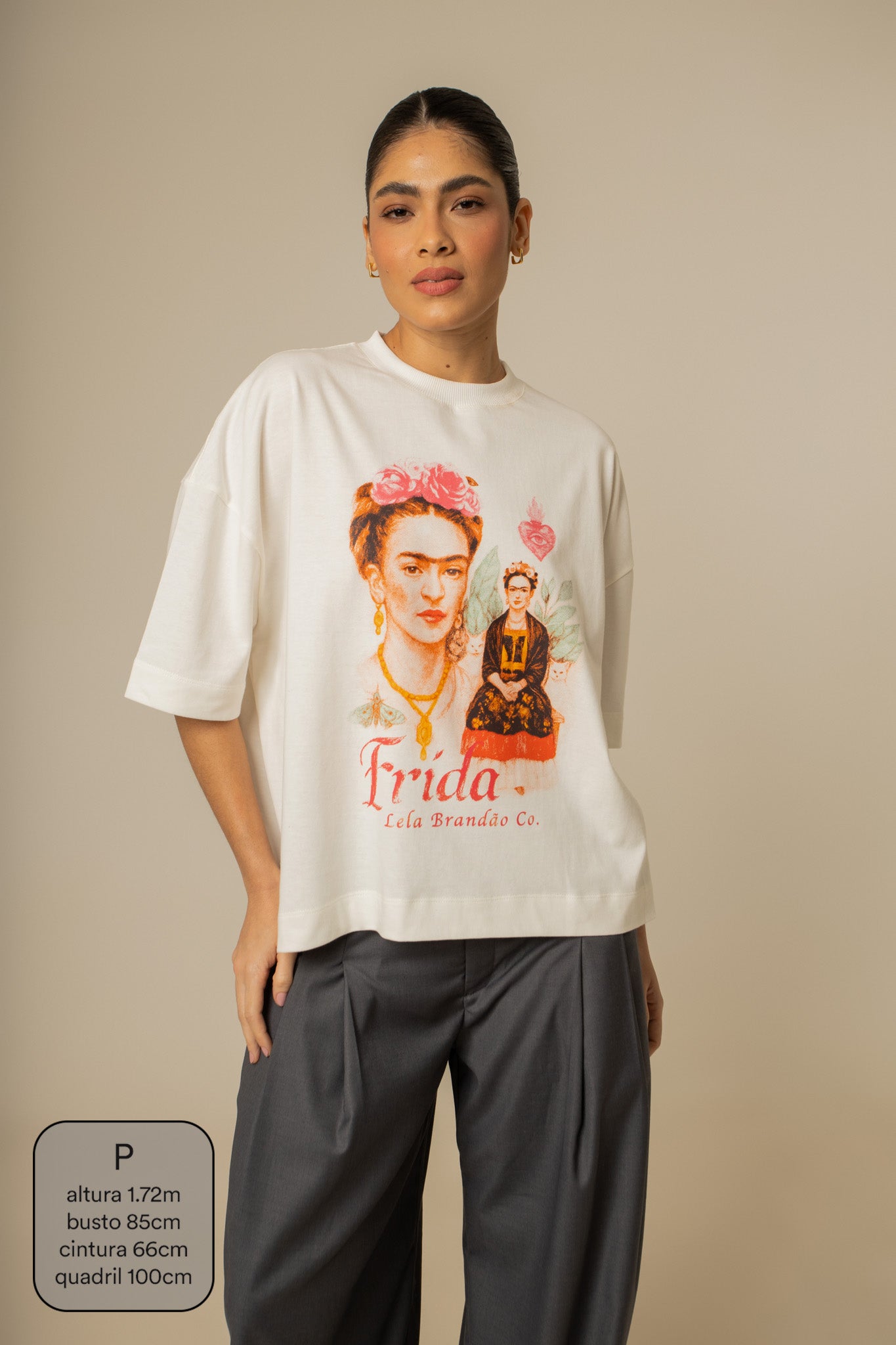 camisetão frida collab frida & lela