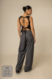 blusa costas abertas collab frida & lela