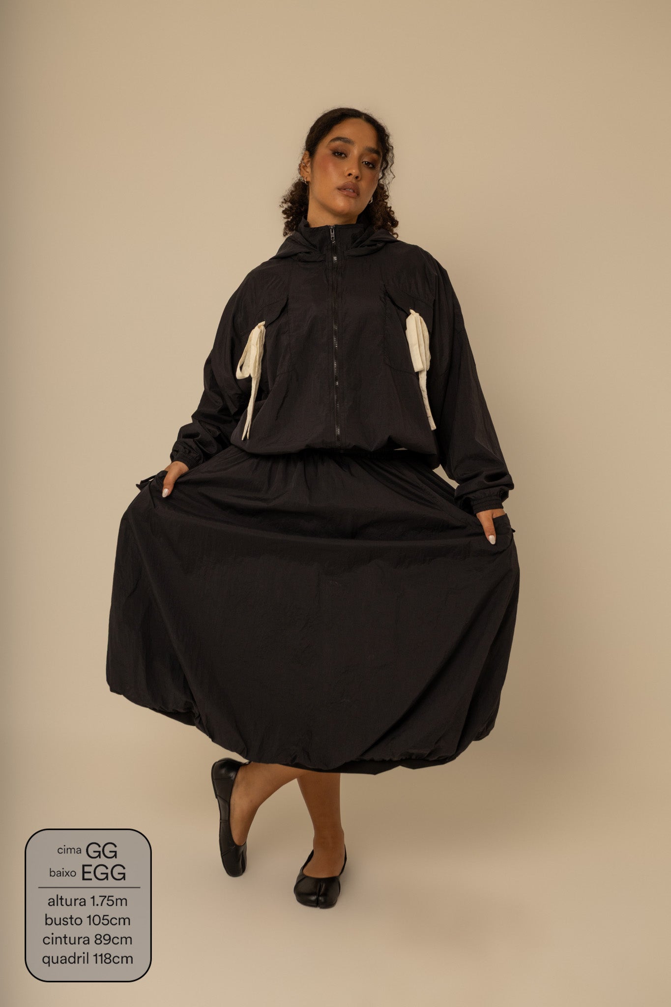 saia midi balonê garoa