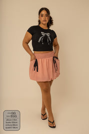 mini short saia balonê garoa
