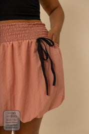 mini short saia balonê garoa