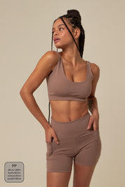 short compress gym babe | short fitness com bolsos