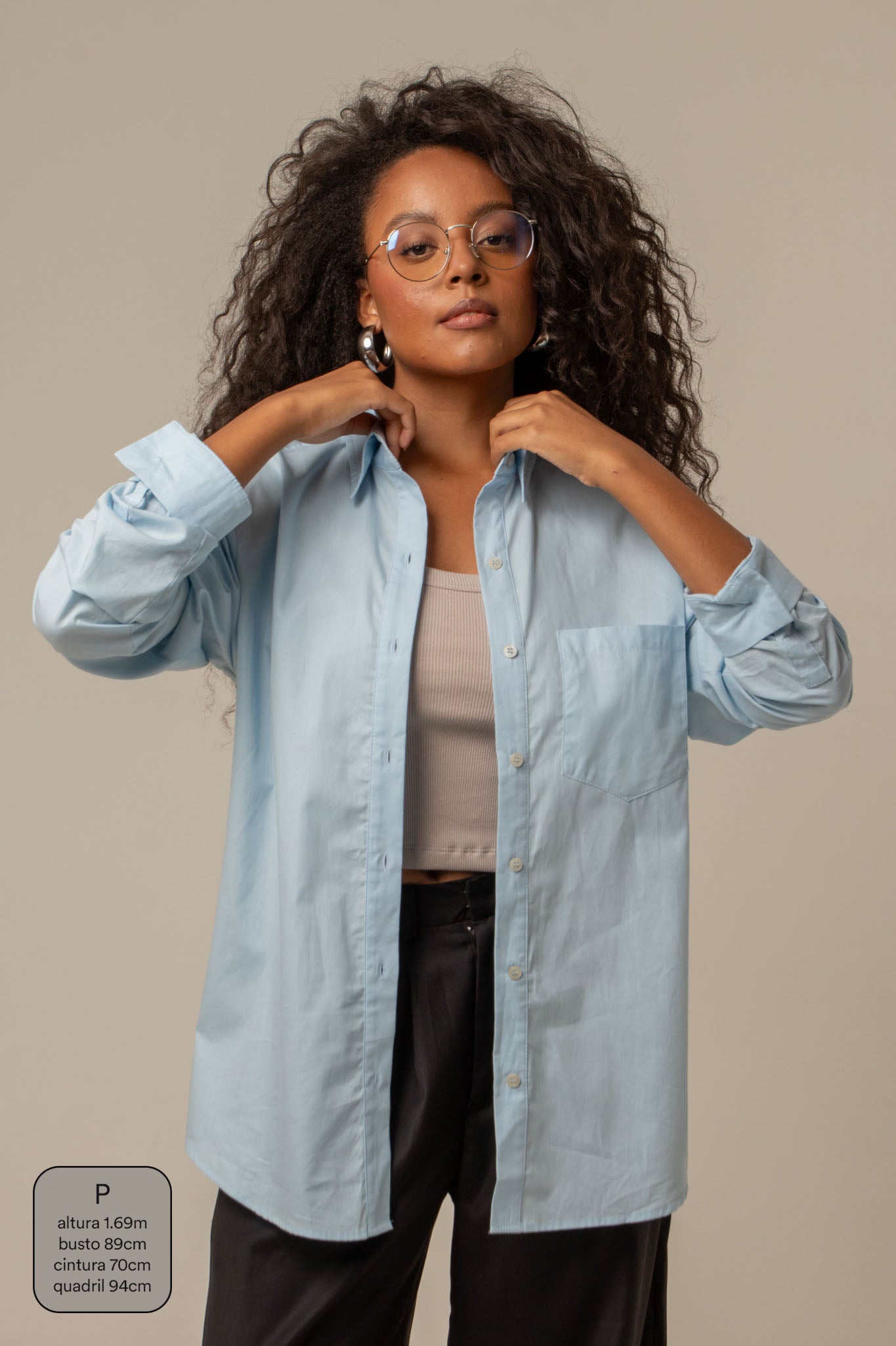 camisa social feminina chefa