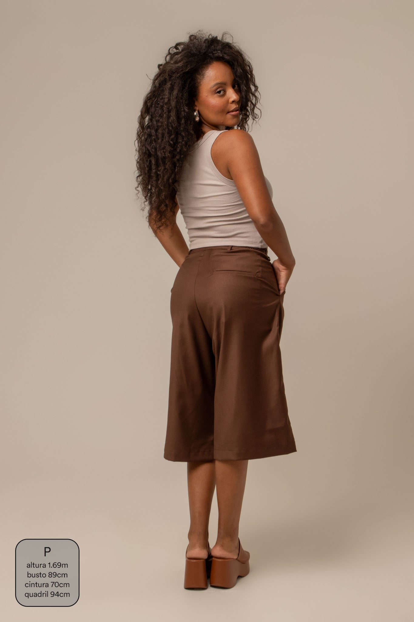 bermuda de alfaiataria feminina oversized chefa