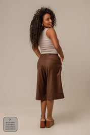 bermuda de alfaiataria feminina oversized chefa