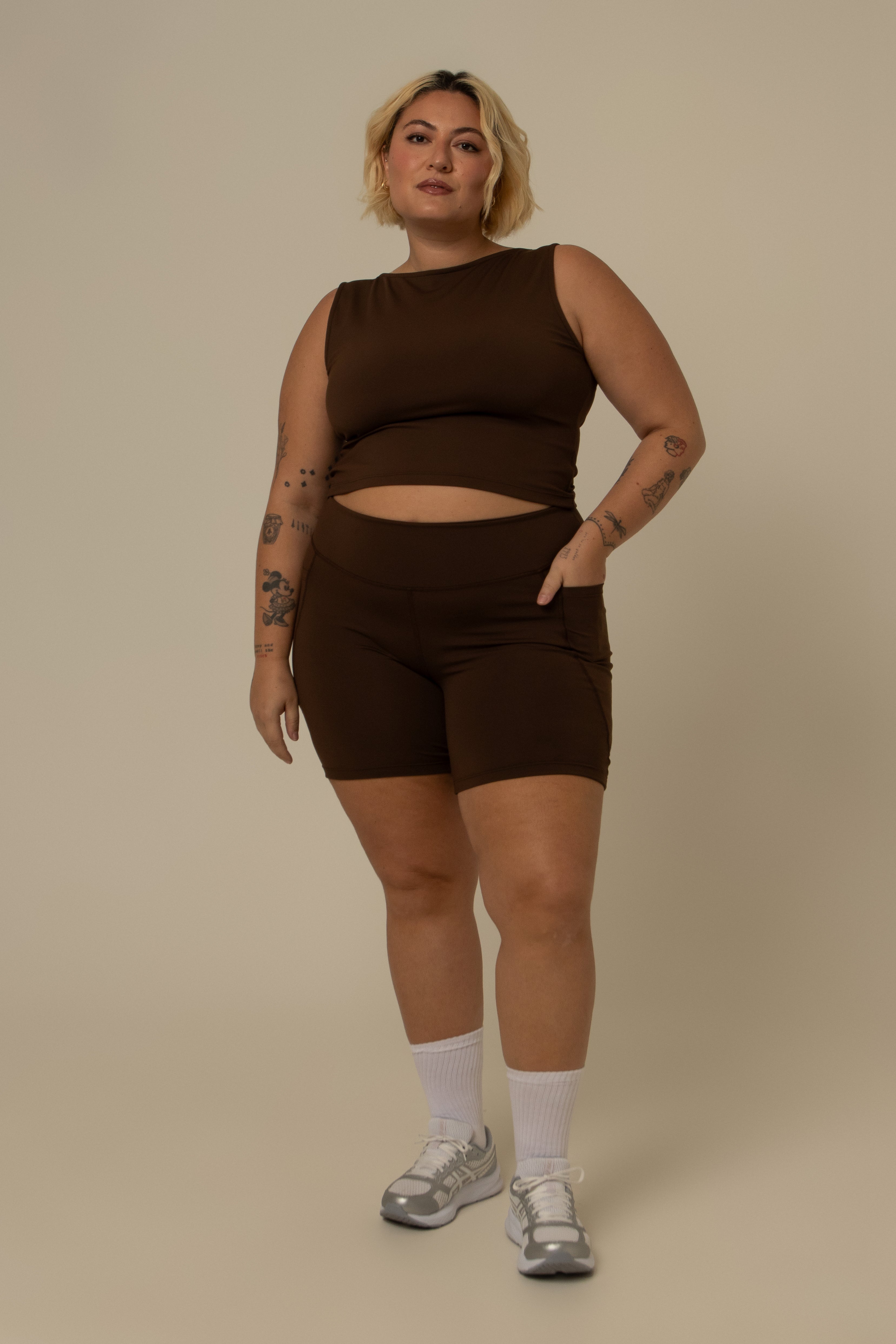 short compress gym babe | short fitness com bolsos