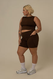 short compress gym babe | short fitness com bolsos