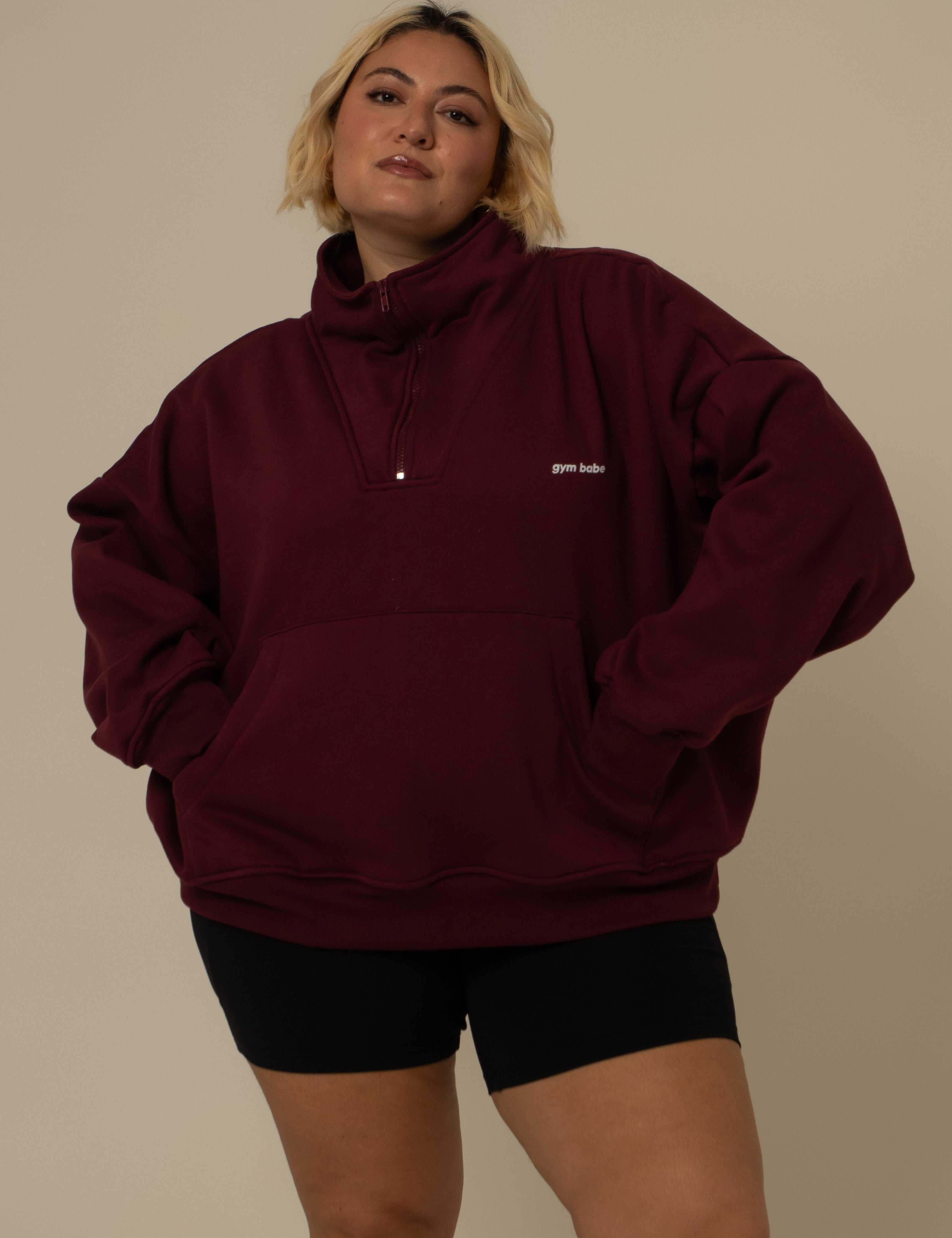 moletom gym babe | casaco gola alta