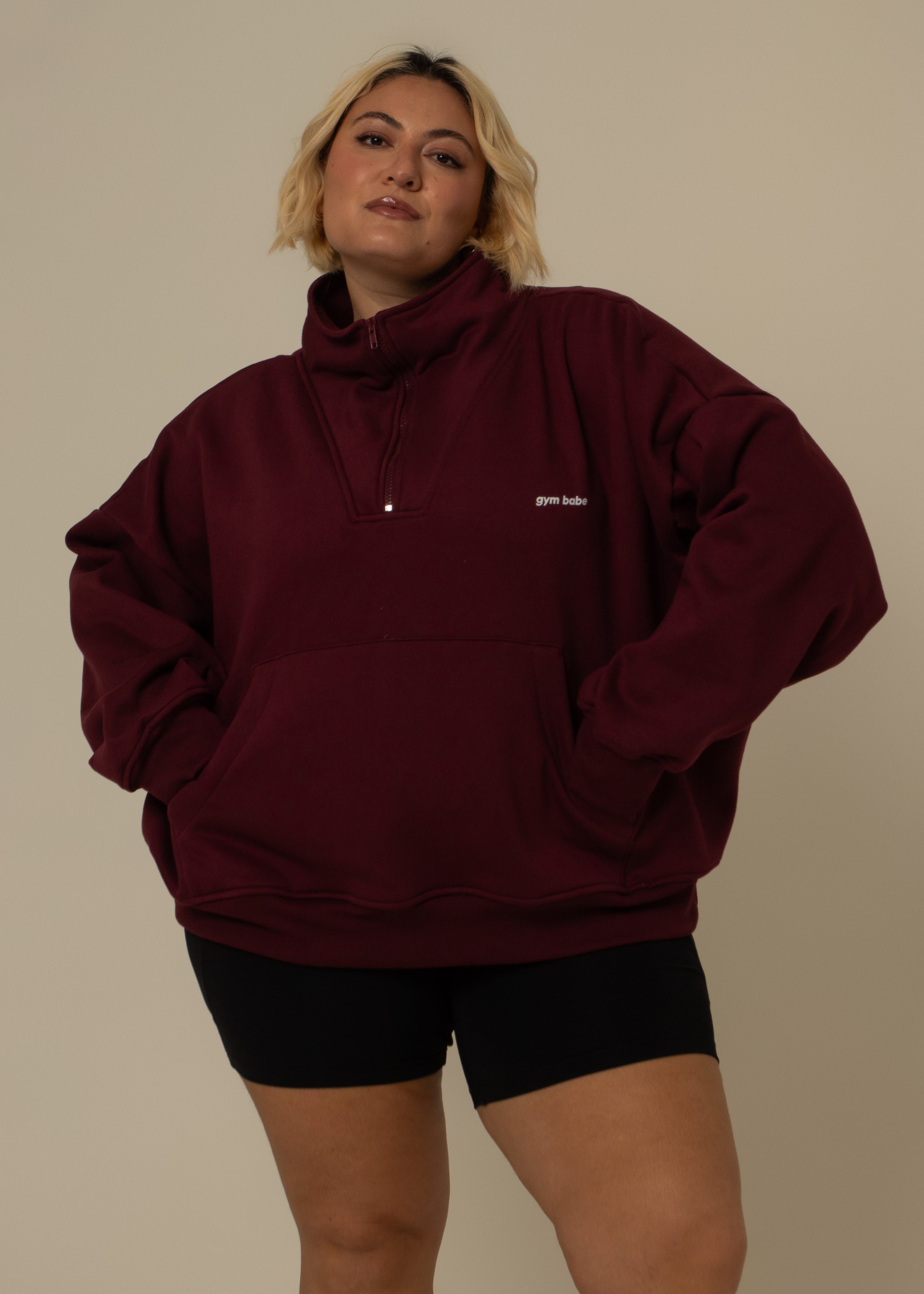 moletom gym babe | casaco gola alta