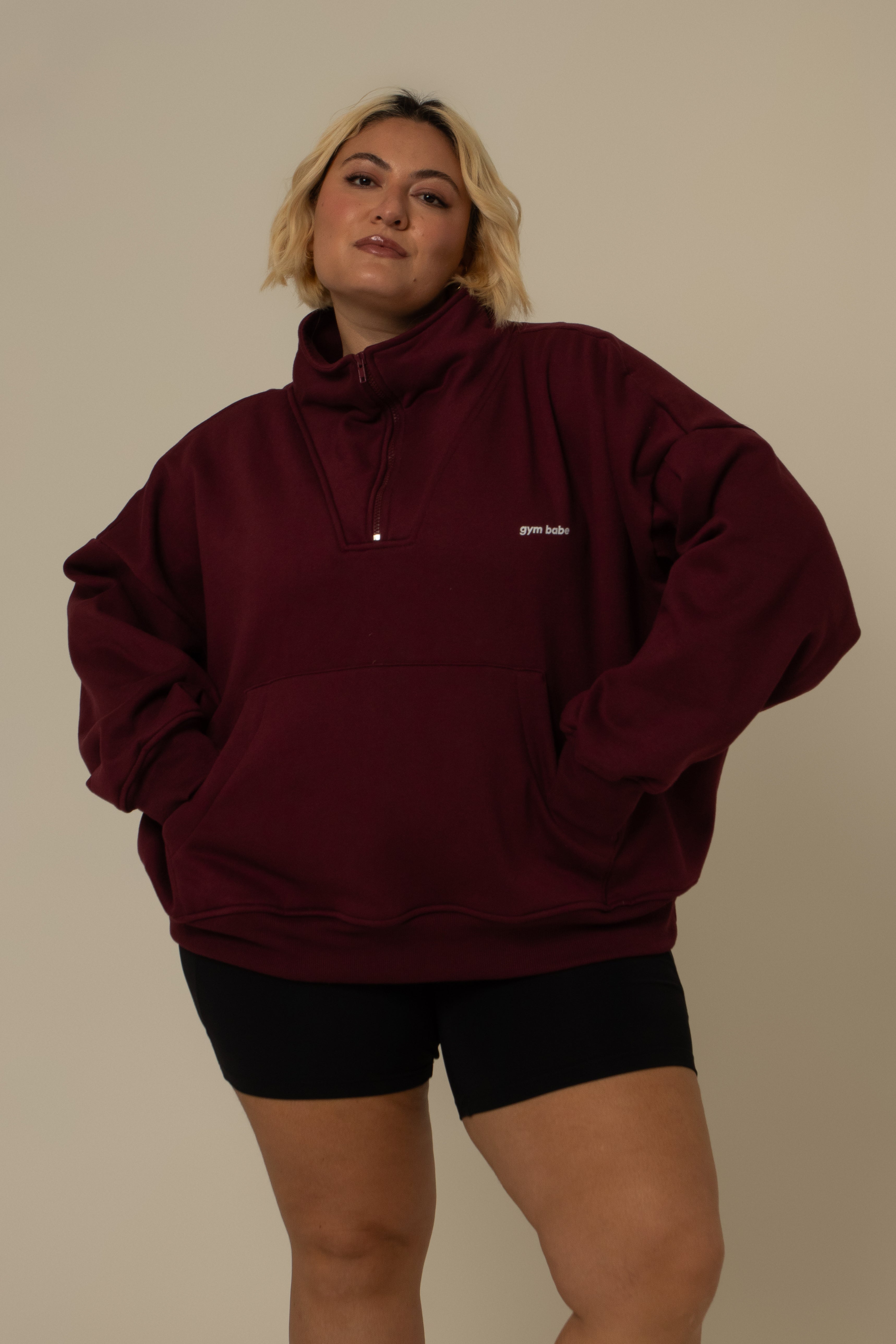 moletom gym babe | casaco gola alta