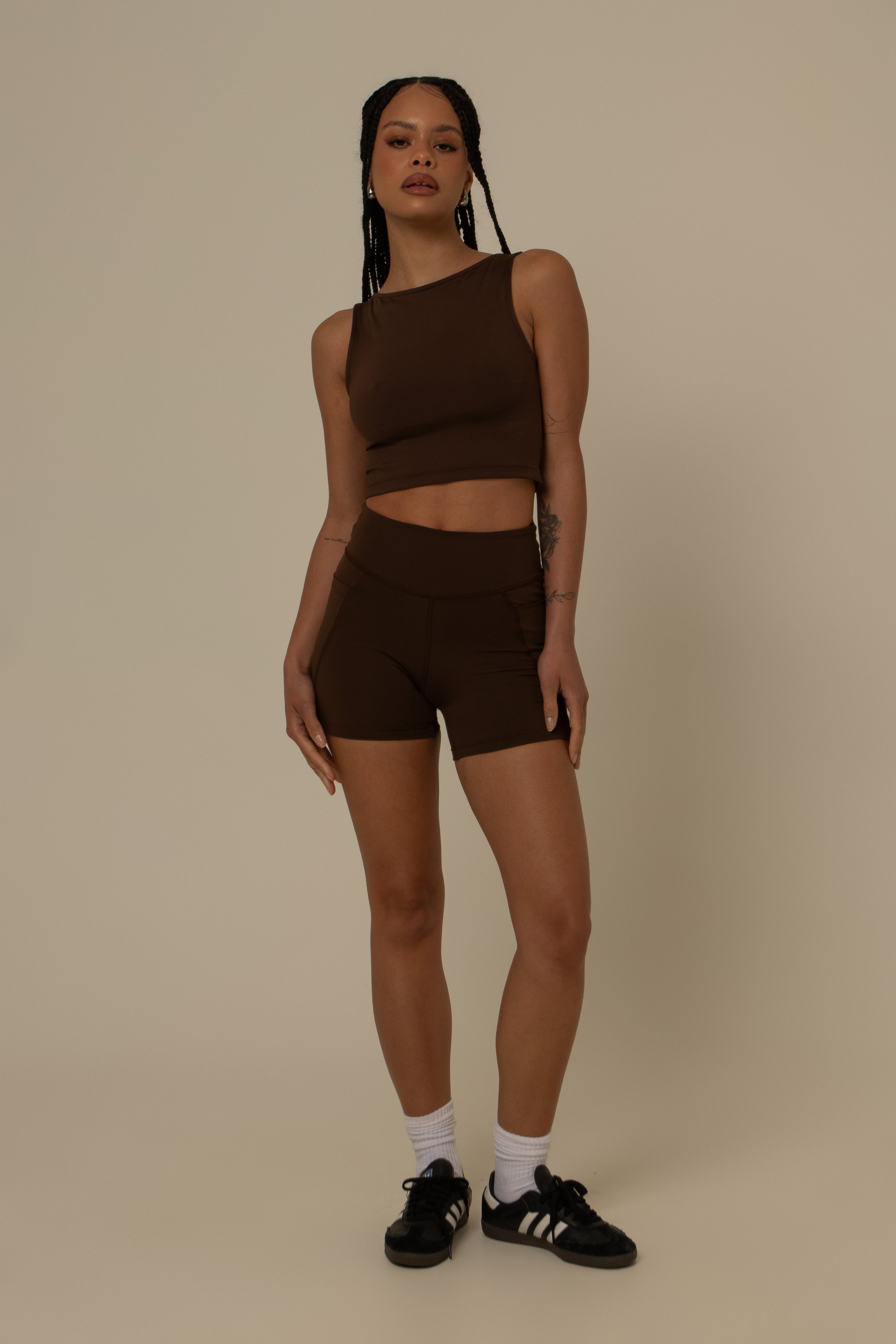 short compress gym babe | short fitness com bolsos
