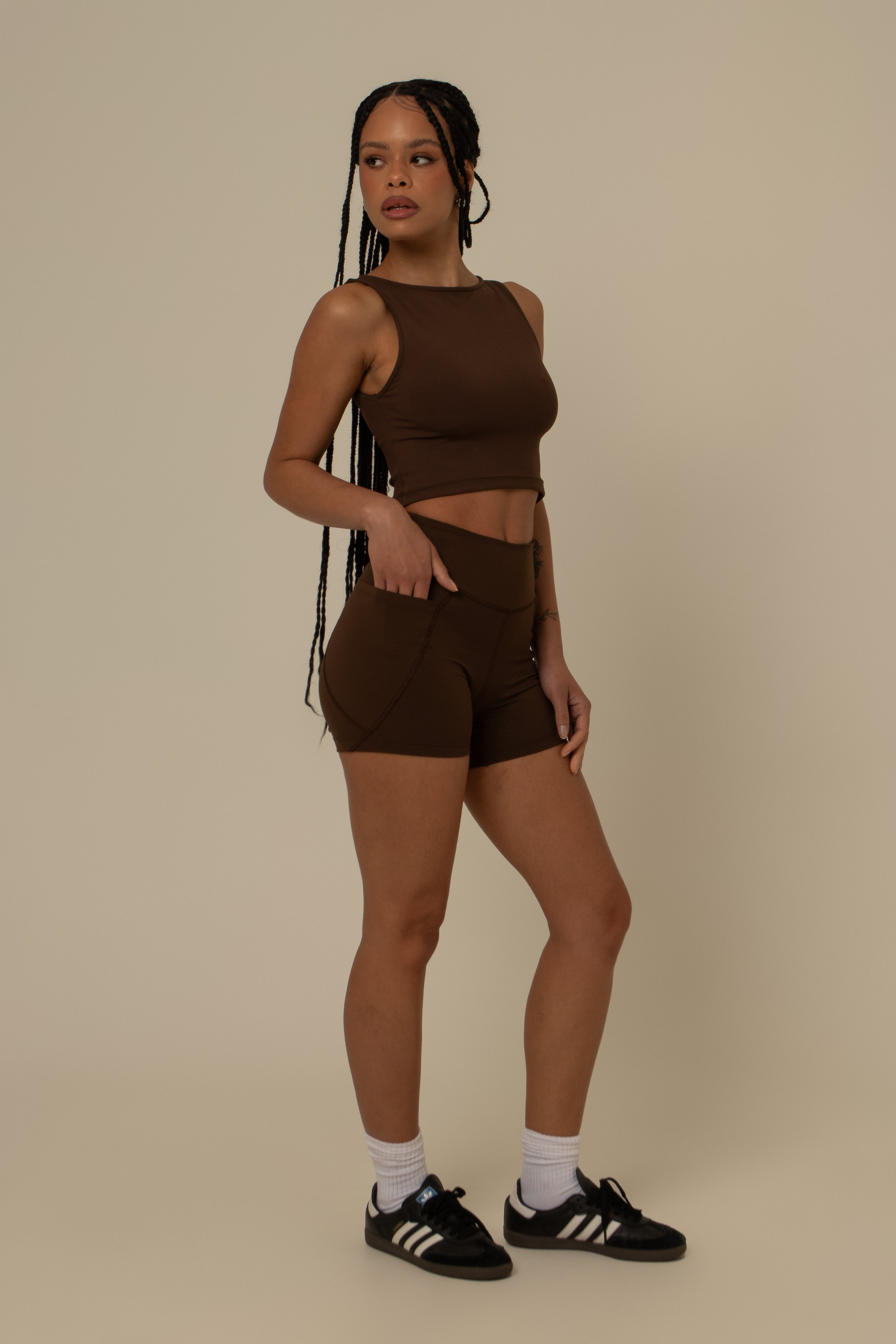 short compress gym babe | short fitness com bolsos
