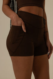 short compress gym babe | short fitness com bolsos