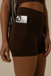 short compress gym babe | short fitness com bolsos