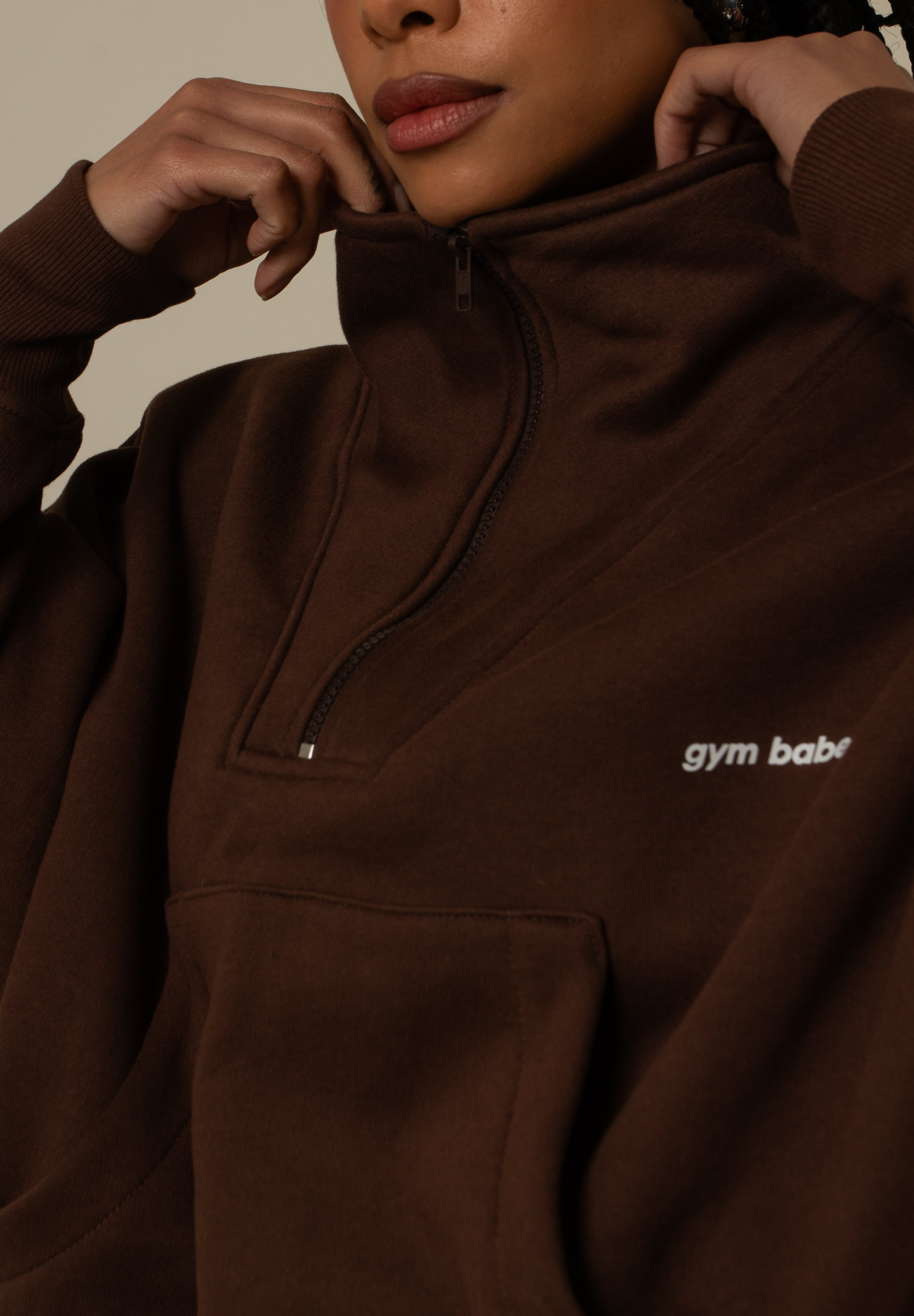 moletom gym babe | casaco gola alta