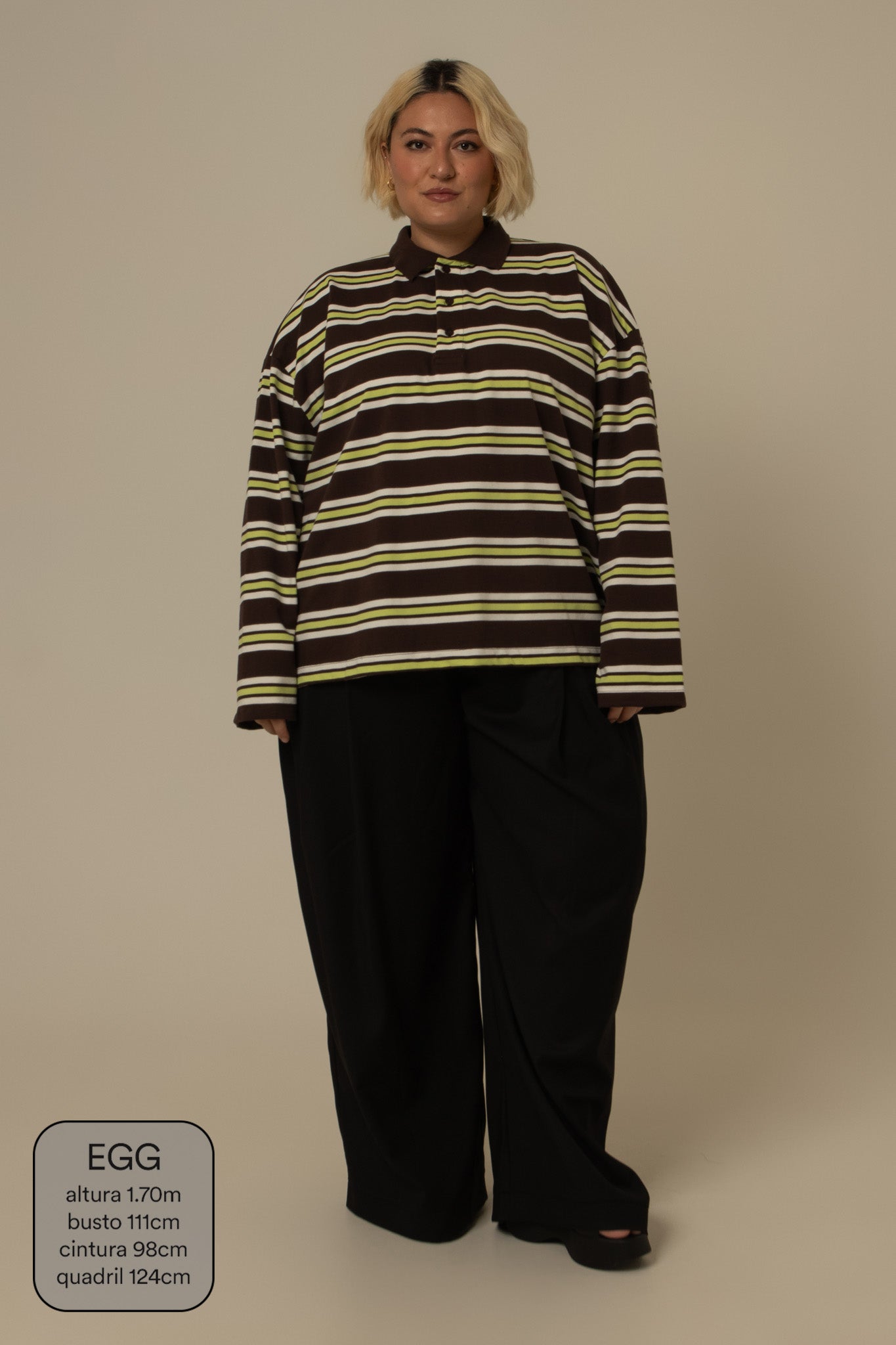 polo listrada oversized manga longa luv