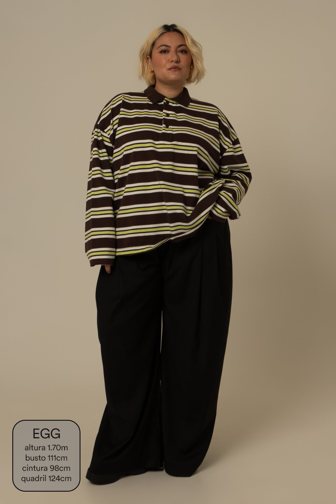 polo listrada oversized manga longa luv