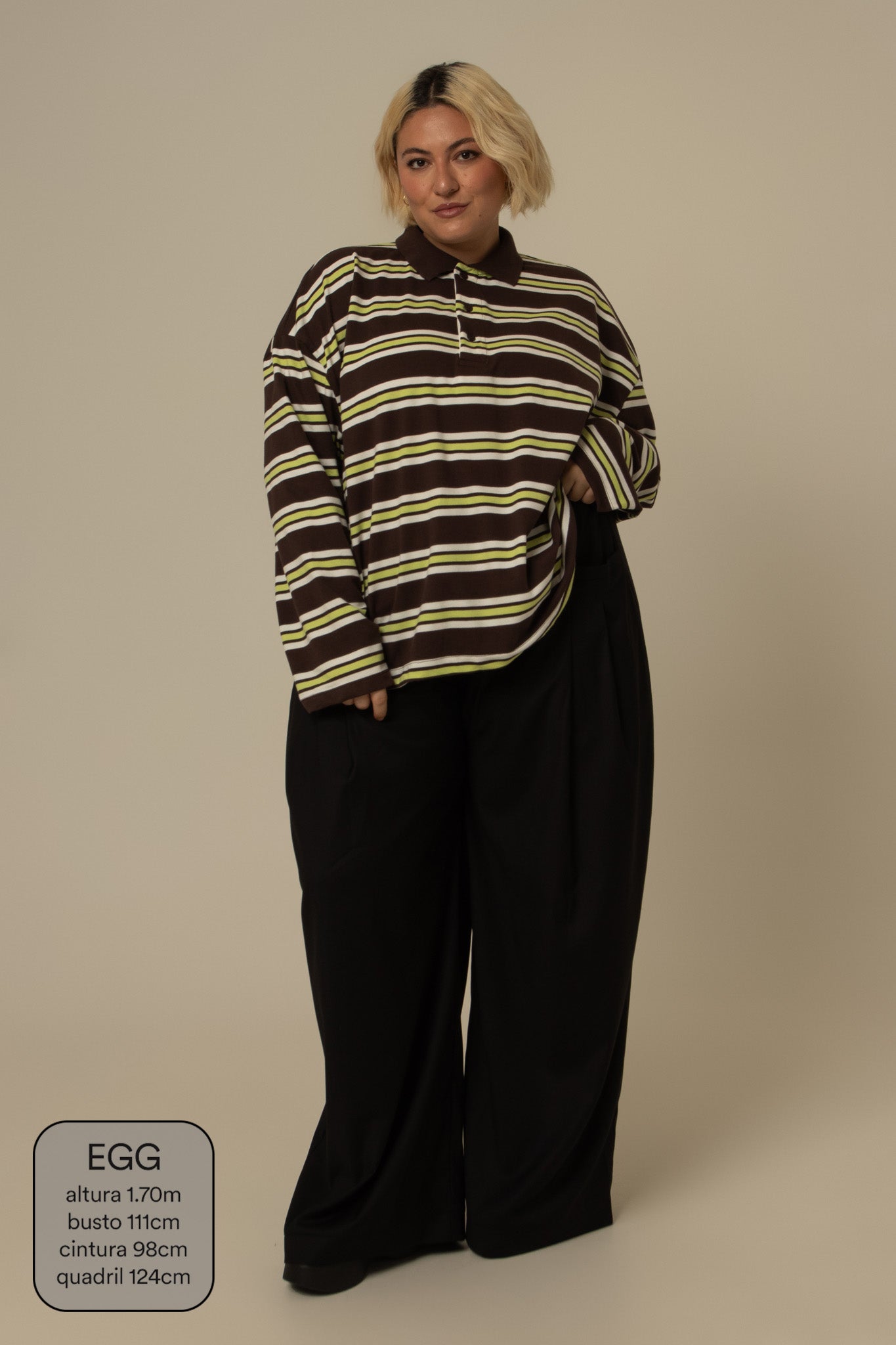 polo listrada oversized manga longa luv