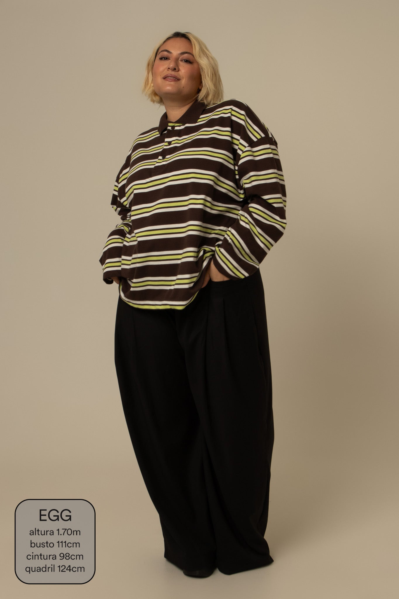 polo listrada oversized manga longa luv