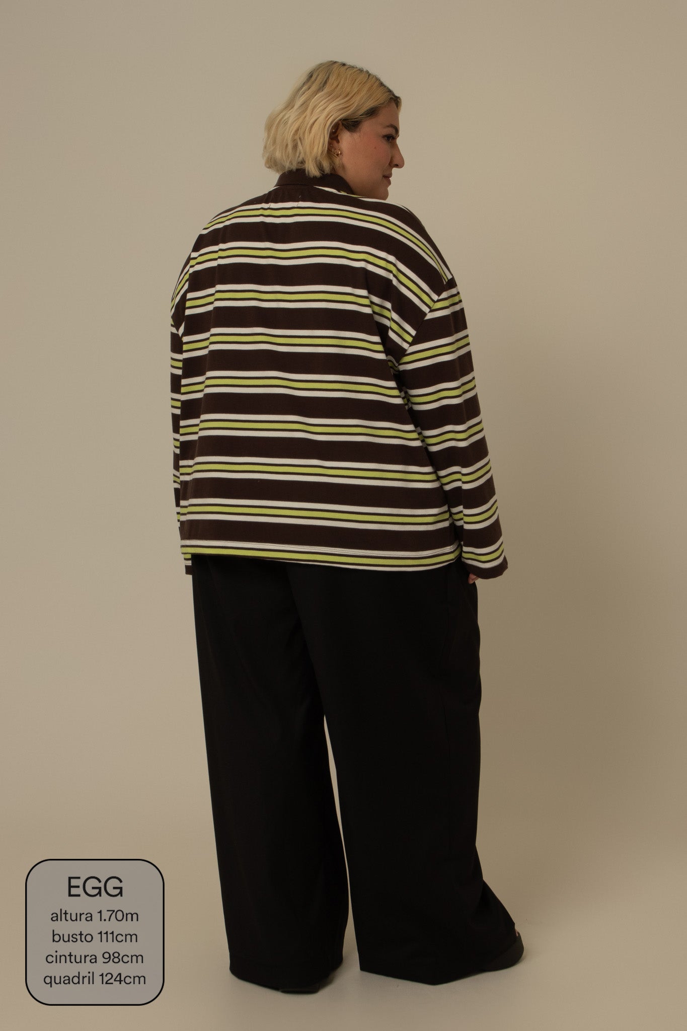 polo listrada oversized manga longa luv