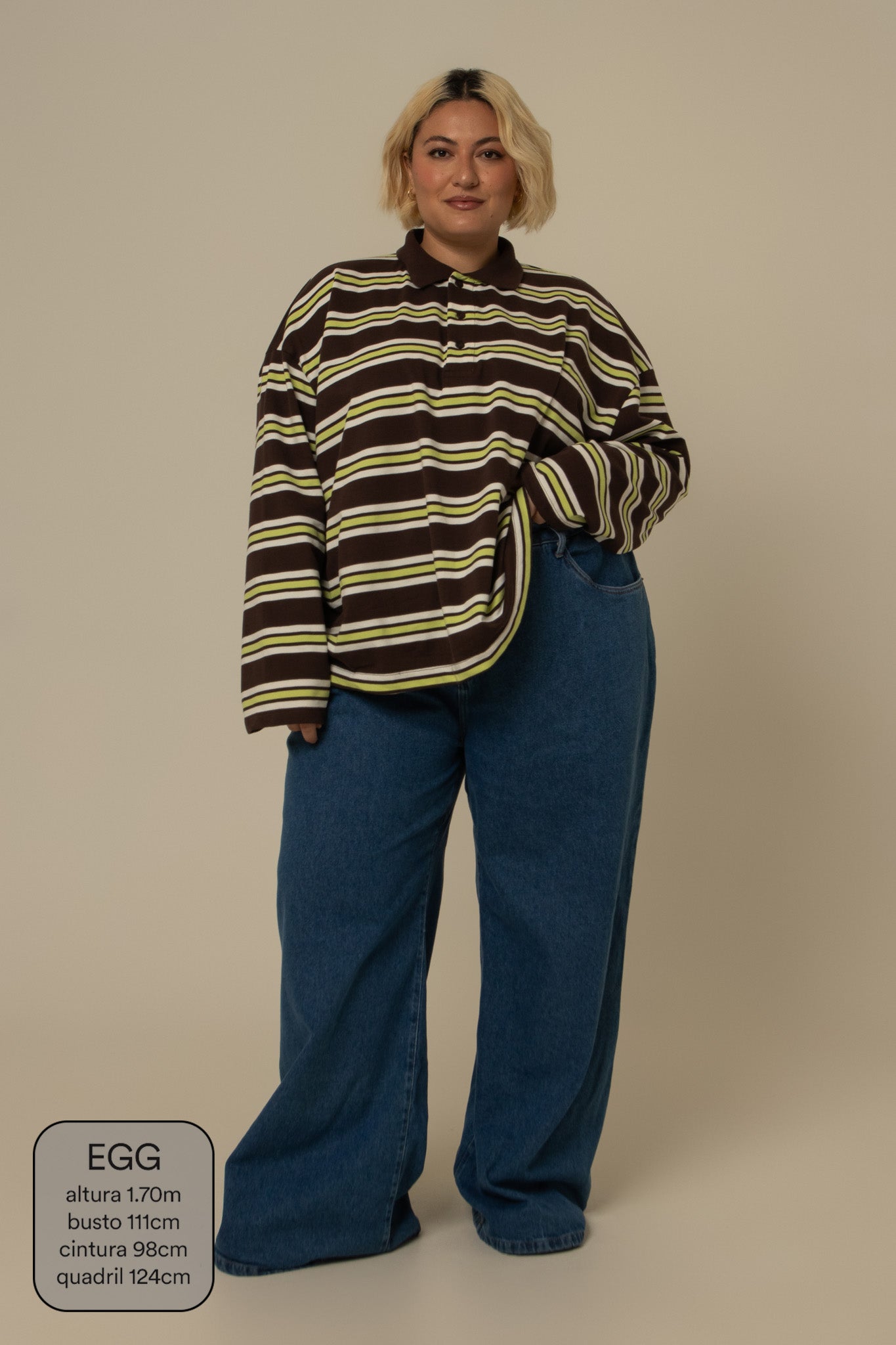 polo listrada oversized manga longa luv